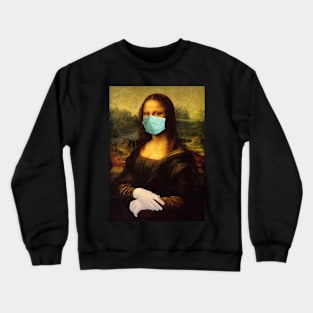 Covid Mona Lisa Crewneck Sweatshirt